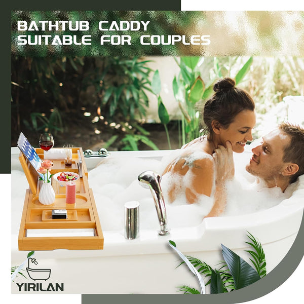 Bamboo Relaxing Bath Tray Caddy